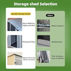 6x4.4FT Outdoor Storage Shed, Resin Shed with Reinforced Floor & Secure Door Lock, All-Weather Outdoor Shed for Gardening Tools, Bicycles, Patio Furniture, Lawn Mower (Gray)