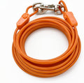 25FT Tie-Out Cables for Dogs - Strong, Safe, and Durable Dog Tie-Outs for Every Breed up to 250 Pounds - Weather and Wear Resistant Galvanized Aircraft Cable for Outside Use