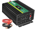 JIGUUN Power Inverter 2000 Watt, DC 12V to AC 120V Pure Sine Wave Inverter with LCD Display, 4 AC Outlets&USB Output, Power Converter with Remote Control for RV Emergency Camping. (PRO2000W-12)