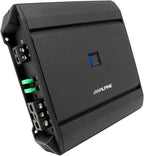 Alpine R2-SB10V-BNDL 10" Type-R Halo Loaded Enclosure with S-A60M 600 Watt Mono Amplifier and RUX-KNOB.2 Bass Knob