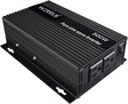 WZRELB 500W Pure Sine Wave Inverter 24VDC to 120VAC Solar Power Converter Truck RV Home LCD Display