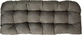 RSH DECOR: Sunbrella Tufted Wicker Loveseat Cushion | 41” x 19" | Water and Fade-Resistant Performance Fabric | Outdoor Settee Cushion for Patio Furniture | Canvas Taupe