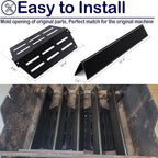 Heat Deflector Flavorizer Bars Porcelain Steel Gas Grill Replacement Parts for Weber Genesis 300 Series E310 E320 E330 S310 S320 S330 EP/CEP-310 EP/CEP-320 EP/CEP-330, 17.5 inch Heat Shield Plates