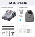 T1200Pro Robot Lawn Mower Wire Free, RTK+Vision Ride-on Edge Mapping Mowing for 0.35 Acre Yard, AI Obstacle Avoidance, APP Multi-Zone Management, Automatic Robotic Lawnmower Handle 20° Slope