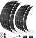 1600 Watt Flexible Solar Panel for RV, 4 × 400 Watt 12 Volt Solar Power Panel Kit with 40A Solar Charge Controller & Inverter Monocrystalline Solar Panels for Camping Off Grid Battery Charging Boat