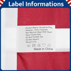 American Flag 3x5 FT Outdoor -USA Heavy Duty Nylon US Flags Long Lasting US Flag with Embroidered Stars, Sewn Stripes & Brass Grommets Water-Resistant Perfect for Outdoor Use All Weather USA Flag