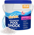 68% Calcium Hypochlorite Pool Shock for Swimming Pools - Chlorine Granules Swimming Pool Shock 25 lbs Bucket - Pool Chlorine for Inground and Above Ground Pool Treatment, Saltwater (25lbs)
