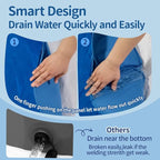 Alvantor Pet Swimming Pool - Foldable, Portable Dog Bathing Tub and Kiddie Pool - Indoor/Outdoor Fun - 63"x12" - Patent Pending