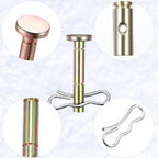 Tandefio 60 Sets Shear Pins and Cotter Pins for Snowblower 738-04124a and 714-04040 Replacement Kits Snow Blower Replacement Parts Compatible with Cub Cadet Troy Bilt 24" 26" Thrower