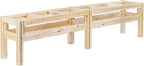 Greenes Fence Six Bucket Elevated Cedar Wood Garden Frame, 84 in. x 16 in. x 20 in. - Made in USA with North American Cedar
