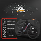 Zettum Bike Cover for 1 Bike - Outdoor Bike Cover for Stationary 1 Bike Waterproof & Heavy Duty, 600D Bicycle Cover for Single eBike, Mountain Bike, Road Bike, Hybrid Bike, Beach Cruiser Bike Storage