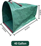 Leaf Dustpan, Leaf Collector, Large Yard Dustpan-Type Lawn and Leaf Bags Reusable, Leaves Collector, Garden Bags for Leaves, Debris, Grass, Clippings, Lawn Trash 40Gallon