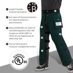 Chainsaw Chaps Apron Wrap 8-layer for Men/Women Loggers Forest Workers Protective Chain Saw Pants Adjustable