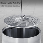 15 Stainless Steel Smokeless Fire Pit, Outdoor Smokeless Firepit, Wood Burning Fire Pits for Camping, Bonfire, Low Smoke Firepit for Outside (Oblique Hole)