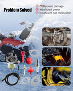 Carburetor Fits for Troy-Bilt Storm 2410 2620 2690 31AM62N2711 24" Snow Thrower 2100 Squall 31AS2P5C711 31AM2P5B 21" Walk-Behind Snow Thrower MTD Yard 31AM62EE700 Cub Cadet 524SWE Snow Blower