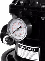 XtremepowerUS 19" Above Inground Swimming Pool Sand Filter System 7-Way Multi-Port Valve Pool Filter up to 24,000 Gallons with Stand
