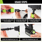 Cordless Pressure Washer Battery Powered, 870 PSI/60 Bar Portable Power Pressure Washer 48V with 6-in-1 Nozzle, Foam Pot, Hose for Garden Car Floor Yard Fence Wall Cleaning
