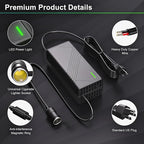 AC to DC Converter 20A/240W/12.36FT/110V-240V to 12V Converter Car Cigarette Lighter Socket AC/DC Power Adapter for Inflator, Car Refrigerator, Car Vacuum Cleaner and More