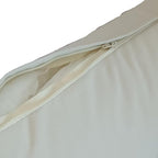 ADLIVWYD Lumbar Pillows for Indoor Outdoor uses,Waterproof Removable Cover with Zipper Outdoor Pillows Set of 2 for Patio Furniture,12×20 Inch (Cream)
