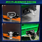 Thicker Lawn Mower Trailer Hitch with 1-1/4" Receiver for Most Tractor ATV Trailer Golf Cart, Heavy Duty Zero Turn Mower Accessories Bolt on Receiver Hitch Hold 7000LBS, Multi-Purpose Design Like Pin