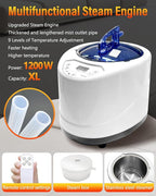 Infrared Sauna Box, Portable Steam Sauna Tent with 3L/1400W Steamer, 5-Layer Waterproof and Thermal Insulation, Folding Chair, for Home Steam Spa, Indoor & Outdoor(Black)