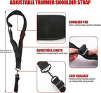 String Trimmers Handle with Shoulder Strap Harness, Weed Eater Handle Extension with Bracket Clamp, Ergonomic Trimmer Grip, Weed Wacker Attachments Aluminum Lawn Trimmer Grip for Landscaping,Lawn Care