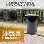 95-96 Gallon Extra-Large Black Garbage Can Liners, Heavy-Duty Trash Bags, 50 Bags, 1.5 Mil Thick, Ideal for Commercial & Home Use