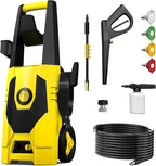 AgiiMan Pressure Washer, Power Washer with 35FT Power Cord, 20FT Hose, High Pressure Washer Cleaning for Cars, Patios, Driveways, Fences