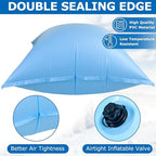 Hungdao 8 ft x 8 ft Pool Air Pillows for Above Ground Heavy Duty Air Pillow Kit for Winterize Closing Large Square Cushion Swimming Pool Closing Protects Covers with Cords