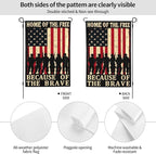 Veterans Day Garden Flag 4th of July Decorations Vertical Double Sided Outdoor Yard Flags 12.5x18 Inch Burlap Banners for House Lawn