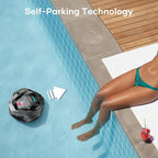 AIPER Cordless Robotic Pool Cleaner, Pool Vacuum Lasts 90 Mins, LED Indicator, Self-Parking, Ideal for Above-Ground Flat Pool up to 860 sq.ft