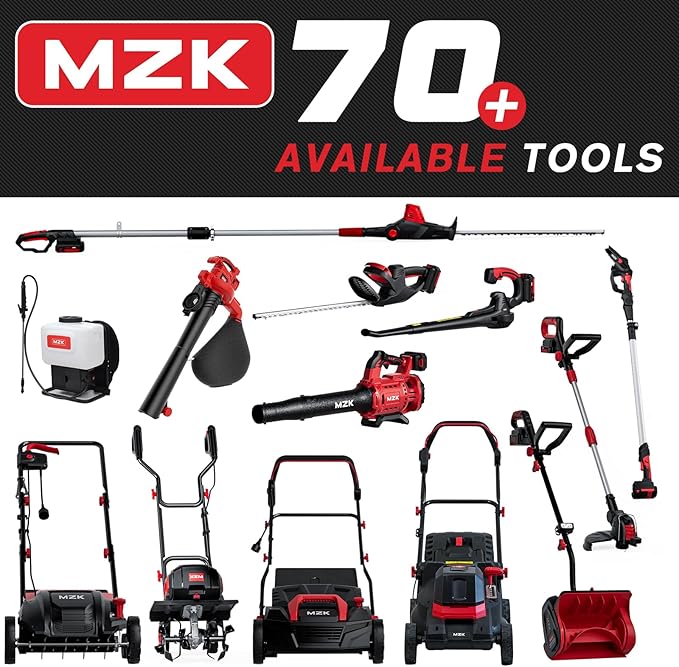 MZK 13-inch 13-Amp 2-in-1 Electric Dethatcher and Scarifier w/Removeable 4-Position Height Adjustment,Lawn dethatcher w/8-Gallon Thatch Collection Bag,Keep Lawn Health (DS13A04)