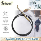 946-0897 Auger Clutch Cable for MTD, Yard Machine, Troy-Bilt, Cub Cadet, Craftsman Snow Blowers Replaces 946-0897A 746-0897 746-0897A
