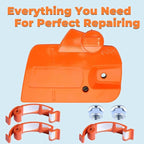 440 Chain Brake Assembly Side Clutch Cover for Husqvarna 440 Chainsaw, Husky 440e II Chainsaw Clutch Cover with Brake Assy & Bar Nuts Buckle Clips Kit,Clutch Cover Chain Saw Parts 501388203