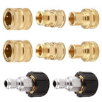 Pressure Washer Adapter Set, Pressure Washer Quick Connect Fittings, Set Quick Connect Kit with M22 Swivel to 3/8'' Quick Connect, 3/4" to Quick Release, M22-14 Fittings, 8 PCS