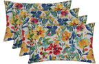 RSH Décor - Jumbo Lumbar Throw Pillows – Set of 4 | 26" x 16" | Outdoor Use – Patio, Lounge, Adirondack, Deck | Water & Fade-Resistant | Includes Down-Alternative Inserts | Oakmont Hightown Festival