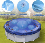 4+1 Combined Pool Pillows, Pool Air Pillow, Inflatable Pool Pillows for Above Ground Pools, Winter PVC Ice Equalizer Air Pillow with 8PCS 4m Ropes for Support Swimming Pool Covers (5Ft +4PCS 3Ft)