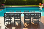 10 Piece HDPE Outdoor Dining Set for 8, Patio Dining Furniture Set with 2 Table and Umbrella Hole, Outdoor Table and Chairs for Garden, Poolside, Backyard, Deck