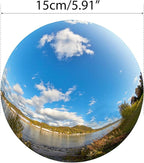 6 Inch Gazing Ball, Large Shiny Mirror Globe for Gardens Ponds Floating Swimming Pool Home Clearance Stand Decoration Outdoor, Stainless Steel Prime Sphere Hollow Polished Decorative Ornament (Silver)