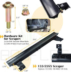 99-9313 Snow Blower Paddles with 133-5585 Scraper Replaces 125-1128 55-9250 55-9251 88-0771 for Toro 621 721 210R 421QR 621E 621QZE 621QZR 621R 621E 721QZE 721R Power Clear CCR6053 Snowthrower