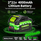 2-IN-1 Cordless Pole Saw 8 inch &6 inch, Pole Saws for Tree Trimming 2 * 4.0Ah Battery Powered, Electric Pole Saw Brushless 15ft Max Extension Pole Chainsaw for Tree Trimmer Wood Cutting