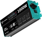 Power Inverters 1000W 12V DC to 110V AC Converter for Vehicles USB-C/PD 25 Watts Fast Charging Ports Car Charger Adapter with a Cigarette Lighter Ports Plug Outlet