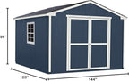 Handy Home Products Charleston Value Gable 10x12 Do-It-Yourself Wooden Storage Shed, 2x3 framing- Does not Include Floor kit or Paint
