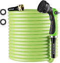 SPECILITE Flexible Garden Water Hose 200 Ft, Heavy Duty, Lightweight and Leak-Proof Pipe× 1/2 In, 3/4" Brass Swivel Fittings,Burst 600 PSI, Non-Expandable, Kink-Proof, For Car, Yard, Outdoor, Lawn