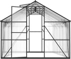 VEVOR 8 x 12 FT Polycarbonate Greenhouse, Heavy Duty Outdoor Green House with Adjustable Vent & Push-Pull Lockable Door, Quick Setup, Aluminum Frame Walk-in Greenhouse Sunroom for Outside Garden Lawn