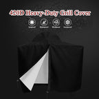 Charcoal Grills Cover for SNS Grills 22", 420D Heavy Duty Water-Resistant BBQ Grill Cover Outdoor Grill Cover Waterproof Griddle Covers with Drawstring, Black