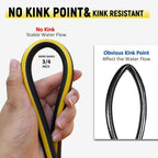 Flexible Pressure Washer Hose 25ft - 1/4" Non Kinking Power Washer Hose For Pressure Washer,3600psi M22-14mm High Pressure Hose Extension