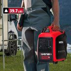2500 Watt Portable Inverter Generator with CO Sensor and Quiet Technology for Camping, Tailgating (AM5020C)