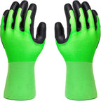 2 Pairs Medium Garden Gloves For Men Women Thorn Proof With TPE Safty Material Coated, Heavy Duty Gardening Gloves For Yard,Outdoor Work Glove With Grip For Weeding, Digging, Raking And Pruning