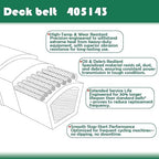 405143 1/2" W x 105.5" L Mower Deck Belt for Jonsered Husqvarna Craftsman Poulan Dixon AYP Compatible with Part Numbers 532405143 21546607 584453101 46inch YTH22V46, YTH22V46XLS PP22VH46
